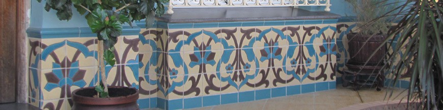 Rustic wall tiles